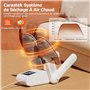 Seche Chaussure Electrique, Carastek Support de séchage réglable à 180° Sèche-Chaussures Pliable avec Minuterie 8 Modes e Foncti