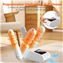 Seche Chaussure Electrique, Carastek Support de séchage réglable à 180° Sèche-Chaussures Pliable avec Minuterie 8 Modes e Foncti