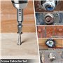 Gaethra Extracteur De Vis 9 Pièces En Acier HSS 6542 Avec Dureté HRC 63–65, Tourne À Gauche Extracteur Idéal Pour Le Perçage Et 