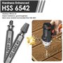 Gaethra Extracteur De Vis 9 Pièces En Acier HSS 6542 Avec Dureté HRC 63–65, Tourne À Gauche Extracteur Idéal Pour Le Perçage Et 