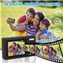 Appareil Photo Numérique,Appareil Photo Compact HD 1080P avec Carte de 64 Go,Appareil Photo 8X Zoom Numérique Rechargeable Appar