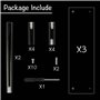 Pomeloone 3 Niveaux Présentoir en Acrylique, Transparent Présentoir Marches pour Figurines Amiibo Funko POP, Cupcakes, Objets de
