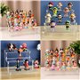 Pomeloone 3 Niveaux Présentoir en Acrylique, Transparent Présentoir Marches pour Figurines Amiibo Funko POP, Cupcakes, Objets de