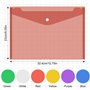 Plastique Pochette avec Bouton Pression