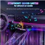 Éclairage intérieur de Voiture RVB avec Télécommande/APP Contrôle LED Intérieur Bande L