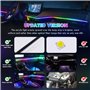 Weinsamkeit Bande LED Voiture Interieur, Éclairage intérieur de Voiture RVB avec Télécommande/APP Contrôle LED Intérieur Bande L