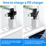 Testeur USB Appareil de Mesure, Vankarr Multimètre Numérique USB Multifonction avec Écran, Testeur USB C pour Tension, Courant, 
