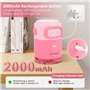 Taille-crayon électrique, Vankarr Taille-crayon automatique enfants, 2000mAh USB Rechargeable Taille-crayon électrique pour cray