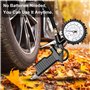 Gaethra Manometre Pression Pneu avec Tuyau Flexible pour Voiture, Moto - 220 PSI / 16 BAR
