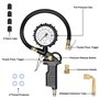 Gaethra Manometre Pression Pneu avec Tuyau Flexible pour Voiture, Moto - 220 PSI / 16 BAR