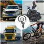 Gaethra Manometre Pression Pneu avec Tuyau Flexible pour Voiture, Moto - 220 PSI / 16 BAR
