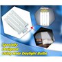 ARSUK Ampoule fluorescente de remplacement 27 W, ampoule de lumière du jour standard, lumière du soleil naturelle à utiliser ave