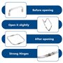 VFANDV Cadre Tubulaire Interne Aluminium, 2 Pièces Tubulaire Charnière Interne Docteur Sac Cadre, 2 Taille Cadre en Métal de Sac