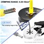 VFANDV Pince à Sertir, Pince a Sertir Cosse Electrique, 1300 Cosses electriques a Sertir 0.25-10mm²- Pince Sertir Cosse pour Ins