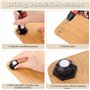 VFANDV 16 Pièces Roulettes pour Meubles, 360° Roulettes Pivotantes Auto-Adhésives Petite Roulettes à Billes pour Meubles Roulett