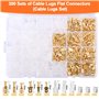 VFANDV 0.5-2.5 mm² Kit Pince a Sertir Cosse Electrique, Pince à Sertir les Cosses de Fils with 300pcs 3 Tailles Connecteur Elect