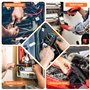 VFANDV 0.5-2.5 mm² Kit Pince a Sertir Cosse Electrique, Pince à Sertir les Cosses de Fils with 300pcs 3 Tailles Connecteur Elect