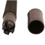 Canne à pêche 2 pièces en Eau salée pour pêche à la traîne Trolling,Fishing Rods avec Roller Guides (Brown A/80-120lbs,180cm)