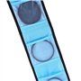 Sacoche pour Filtre Caméra de Qiilu, Étui à 3 Poches pour Appareil Photo, Compatible avec DSLR et Caméscope, Protection pour Len