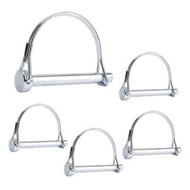 LbsAMP 5Pcs Goupilles tubulaires à encliquetage en acier au carbone zingué