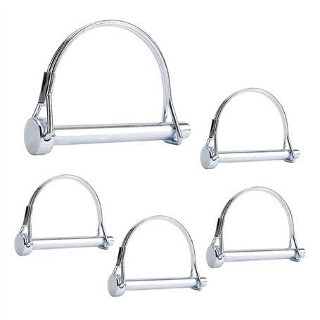 LbsAMP 5Pcs Goupilles tubulaires à encliquetage en acier au carbone zingué