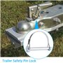 LbsAMP 5Pcs Goupilles tubulaires à encliquetage en acier au carbone zingué, étrier rond, goupille de sécurité, accouplement de s
