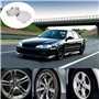 4 Pièces Cache Moyeu OD 60mm ID 56mm,Auto Cache Moyeux,Cache Moyeu Centre de Roue,Enjoliveur de Voiture,Bouchon de Jante,Plastiq