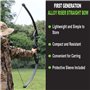Tongtu Tir à l'arc Takedown Arc Classique et flèches Ensemble pour Adultes 40 lbs Alliage d'aluminium Riser Chasse tir à l'arc L