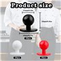 Roosea 60 Pcs Boutons Ronds pour Veste de Chef Haute Qualité Boutons de Manteau de Chef Boutons de Chef Boutons de Boule de Chef