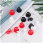 Roosea 60 Pcs Boutons Ronds pour Veste de Chef Haute Qualité Boutons de Manteau de Chef Boutons de Chef Boutons de Boule de Chef