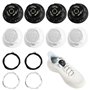 DELAESI Lot de 4 paires de lacets sans nouage - Fermeture rapide - Lacets sans nouage - Lacets élastiques automatiques pour enfa