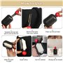 prota Reusable Sticky Roller 2 Pièces Enjoy Lint Roller, Rouleau Anti Peluches Portable avec Brosse d'Épilation Cachée, Profitez
