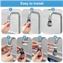 2 Pièces Aérateur de Robinet 360° Pivotant Embout Robinet Cuisine Mousseur Robinets Économie D'eau 2 Modes de Pulvérisation Prol