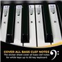 Autocollants Piano Pour Touches De Clavier 49/61/ 76/88 – Transparents Et Amovibles