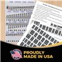 Autocollants Piano Pour Touches De Clavier 49/61/ 76/88 – Transparents Et Amovibles