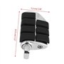 EBTOOLS pour repose pied 1 paire de pédales de moto en aluminium, repose-pieds en caoutchouc Repose-pieds larges Repose-pieds de