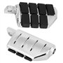 EBTOOLS pour repose pied 1 paire de pédales de moto en aluminium, repose-pieds en caoutchouc Repose-pieds larges Repose-pieds de