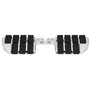 EBTOOLS pour repose pied 1 paire de pédales de moto en aluminium, repose-pieds en caoutchouc Repose-pieds larges Repose-pieds de