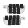 EBTOOLS pour repose pied 1 paire de pédales de moto en aluminium, repose-pieds en caoutchouc Repose-pieds larges Repose-pieds de
