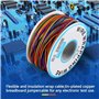 Walfront Bobine de Câble Électronique 30AWG - 250m Fil de Cuivre Étamé 0.55mm - Isolant PVC - Pour Soudure PCB, Carte Mère, Écra