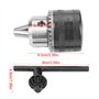 3-16mm Mandrin de Perçage avec Clé de Mandrin pour Perceuse Électrique B16/B18 /1/2-20UNF pour Tours et Perceuses à Colonne (3-1