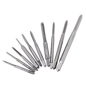 10Pcs Mini Tarauds à Fileter M1 M1.2 M1.4 M1.6 M1.7 M1.8 M2 M2.5 M3 M3.5 M1 à M3.5 de Filetage de Main de Machine en Acier à Gra