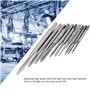 10Pcs Mini Tarauds à Fileter M1 M1.2 M1.4 M1.6 M1.7 M1.8 M2 M2.5 M3 M3.5 M1 à M3.5 de Filetage de Main de Machine en Acier à Gra