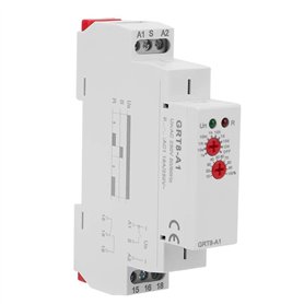 Akozon Relais de démarrage GRT8-A1 - Mini relais de temporisation - Montage sur rail DIN - AC 220 V