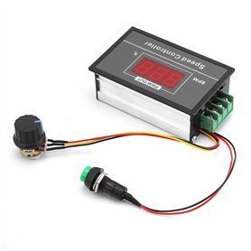 DC 6-60V 12V 24V 36V 48V 30A PWM Contrôleur de Vitesse Réglable du Moteur avec Interrupteur d'Arrêt de Démarrage Régulateur Sans