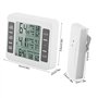 FTVOGUE Thermomètre de réfrigérateur Alarme acoustique numérique sans fil Thermomètre de réfrigérateur/congélateur