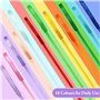 Lot de 12 rubans décoratifs en satin de polyester double face pour mariage, emballage cadeau, loisirs créatifs (multicolore)