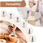 JRSHIRLEYLTD Lot de 100 poches à douille transparentes avec buses et brosse de nettoyage pour décorer, pâtisserie, gâteaux