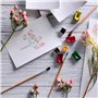 Lot de 27 feuilles de papier vergé 300 g/m² - Format A4 - 28,5 x 19,6 cm - Papier aquarelle fait à la main - Papier texturé épai