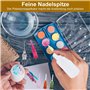Set de flacons applicateurs, aiguilles multi-usages pour le bricolage, flacons à presser pour la peinture, 4 flacons applicateur